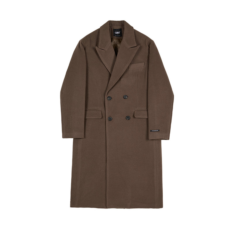 Men's Mid-length Thickened Double-sided Woolen Coat