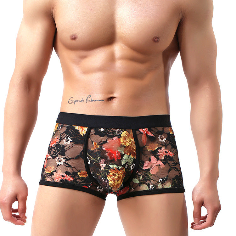 Men's Sexy Underwear U Convex Transparent