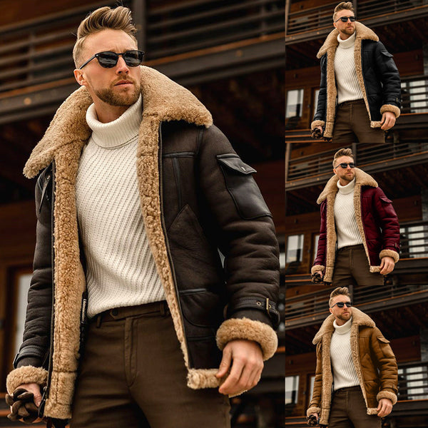 Chaqueta de abrigo de invierno Fur One para hombre