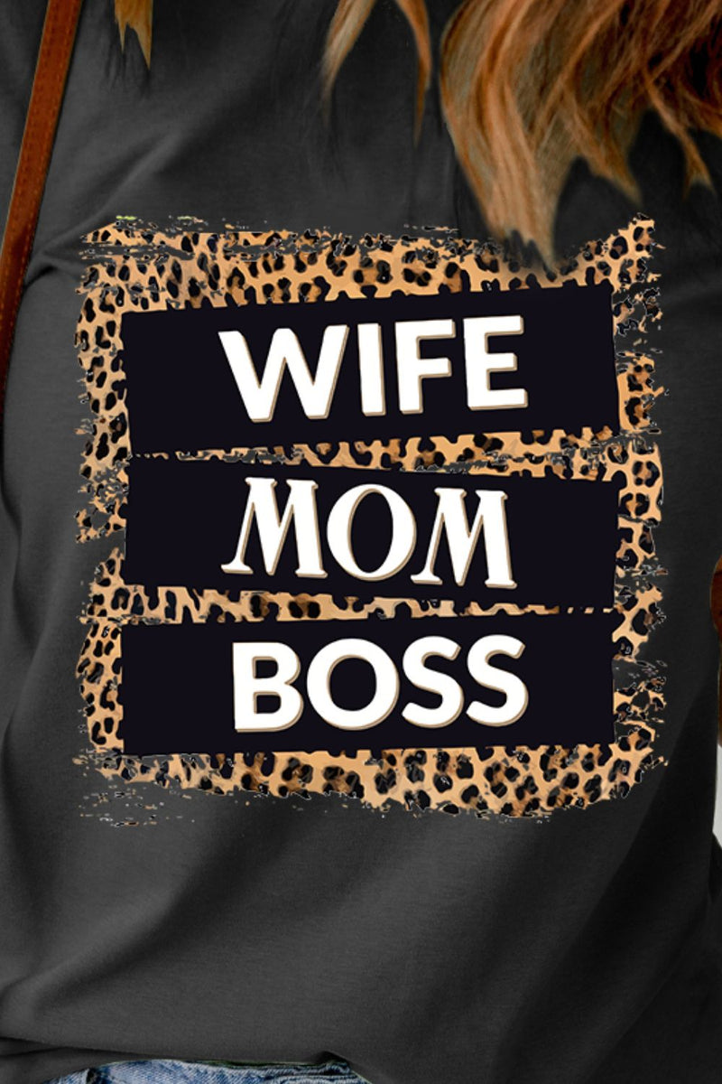 ESPOSA MOM BOSS Camiseta con estampado de leopardo