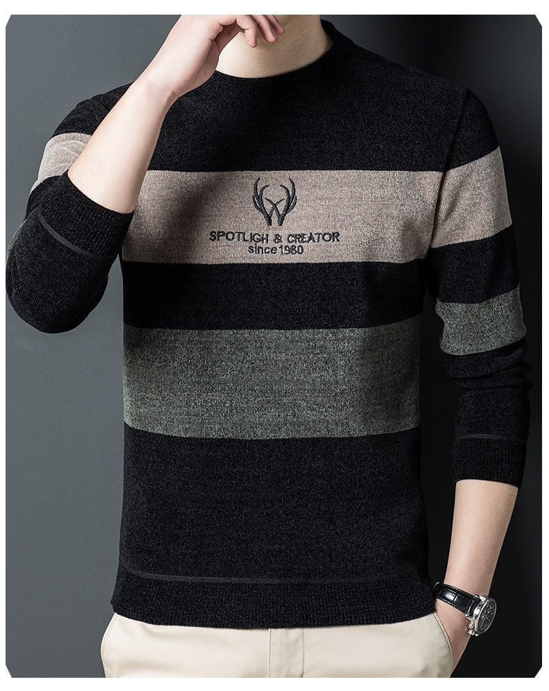 Dusted Chenille Men's Knit Sweater