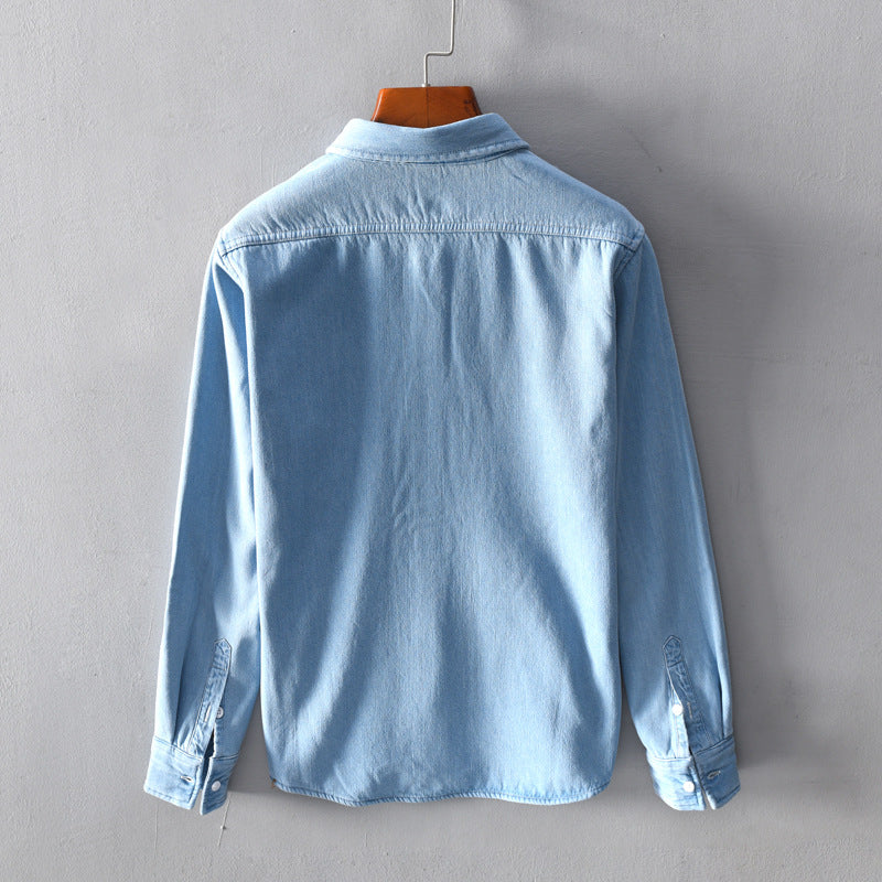 Camisa de algodón de manga larga de felpa