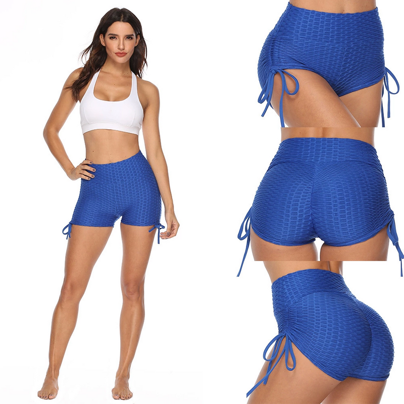 sexy Stitching Slim-Fit Yoga Pants Three-Point Bow Shorts