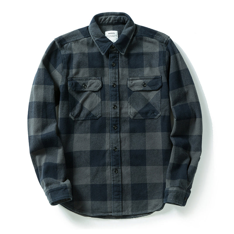 Men's Thickened Flannel American Shirt