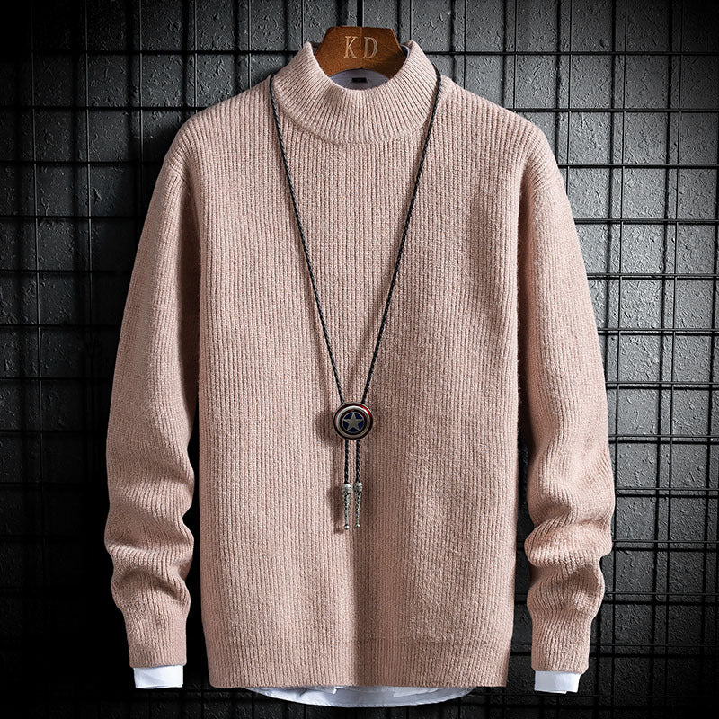 Youth Loose Winter Half Turtleneck Sweater