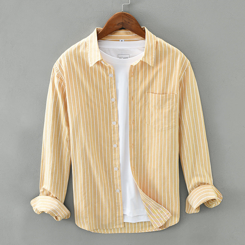 Oxford Long Sleeve Lapel Shirt