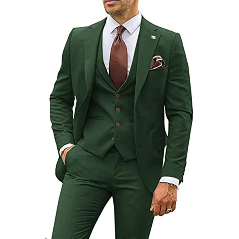 Traje delgado casual de moda para hombres de tres piezas