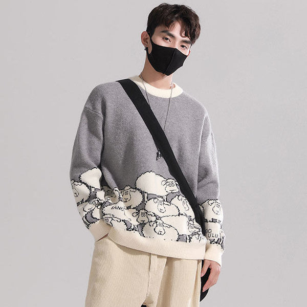 Street Men's  All-match Retro Sweater