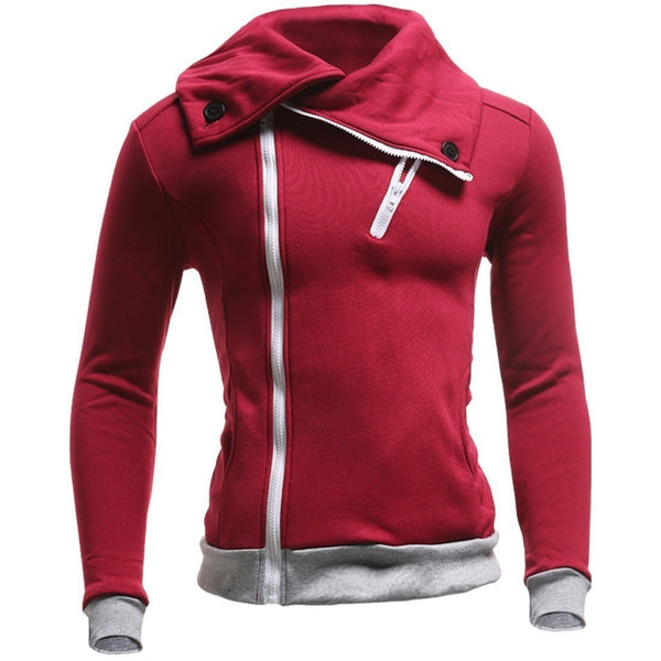 Chaqueta casual delgada con solapa grande para hombre