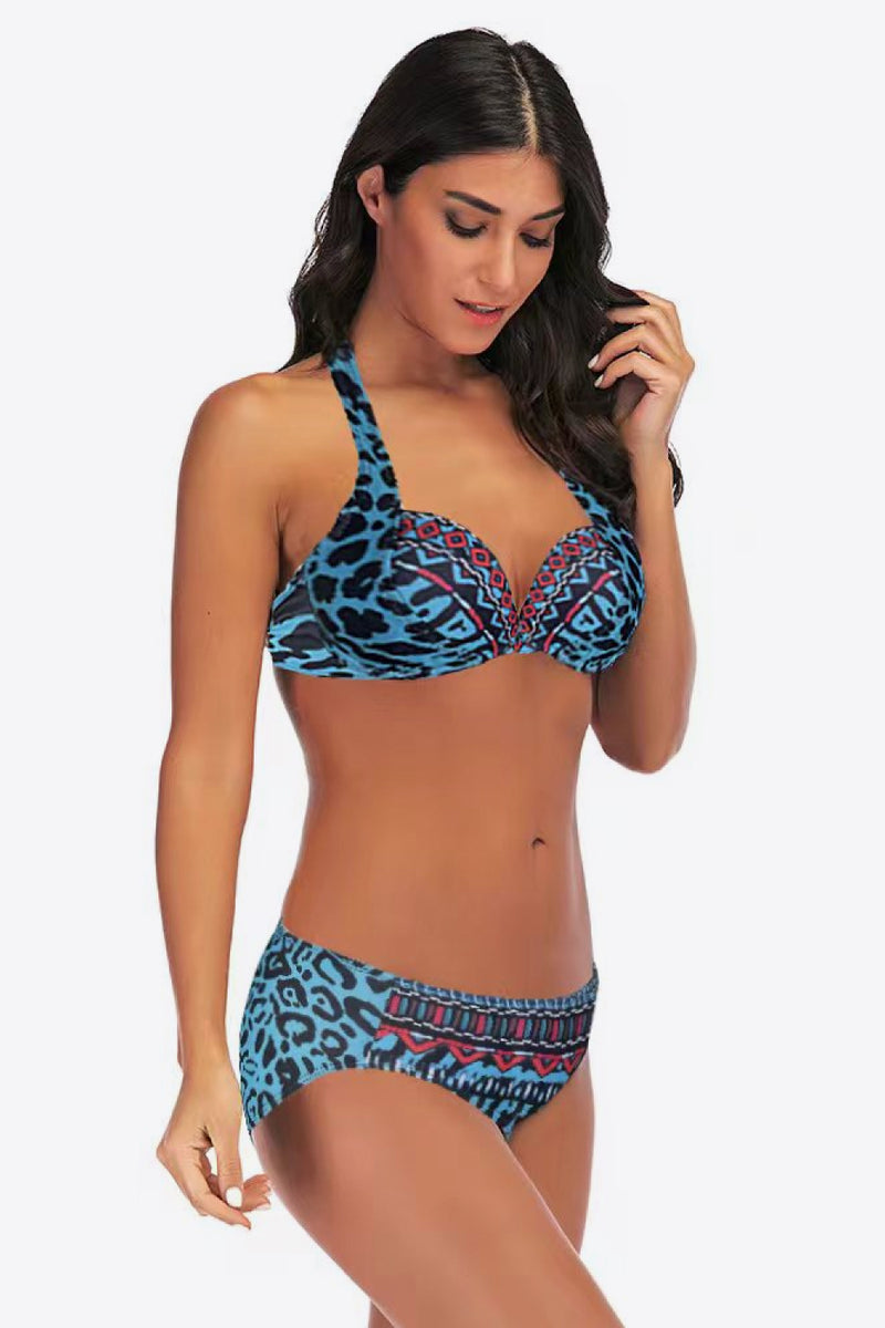 Conjunto de bikini de leopardo