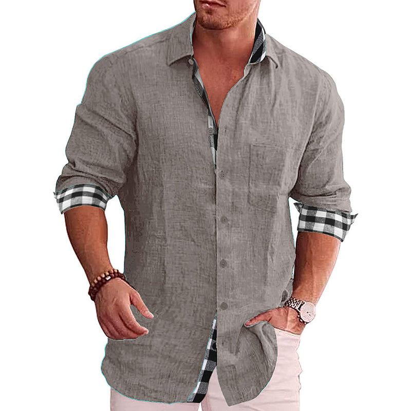 Men's Casual Long Sleeve summer shirt