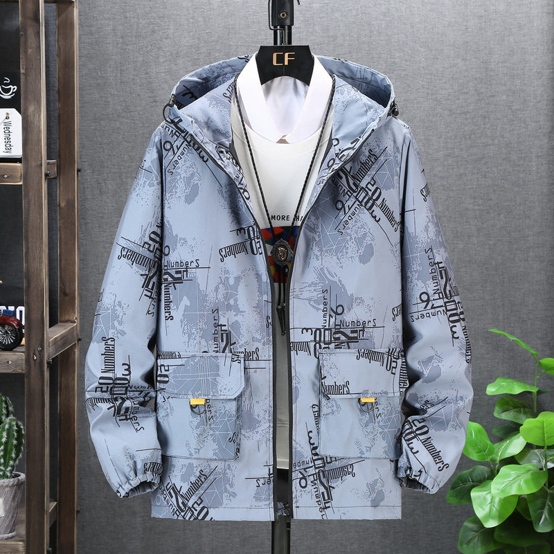 Chaqueta de hombre de talla grande estilo coreano