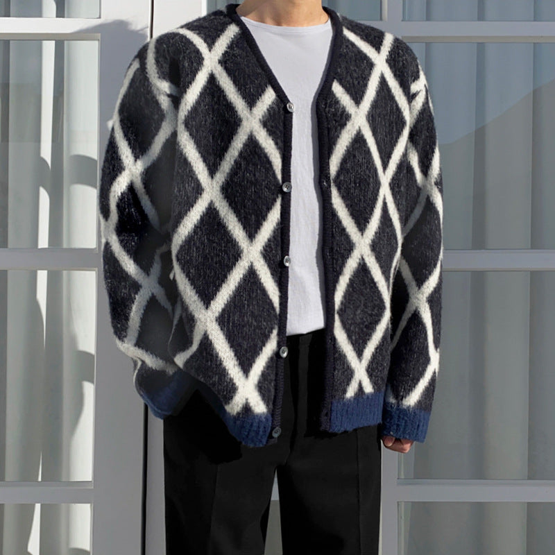 Men's Casual Knitted Cardigan jacket
