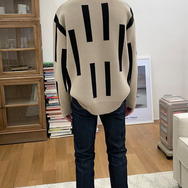 Retro Japanese Lazy Men's Sweater Casual