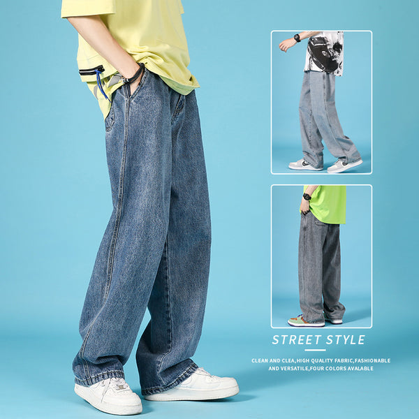 Summer Casual Trousers Hip Hop Cargo Denim Pants With Zipper