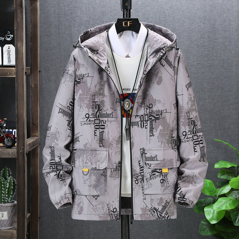 Chaqueta de hombre de talla grande estilo coreano