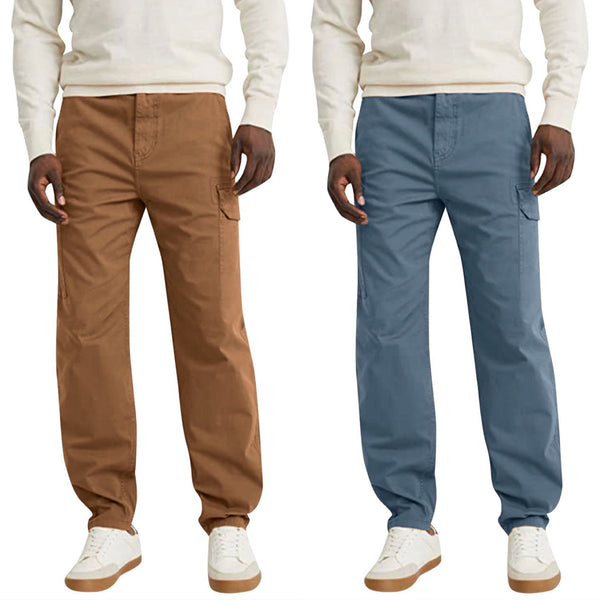 Casual Trousers With Pocket Straight Loose Cargo Pants For Men