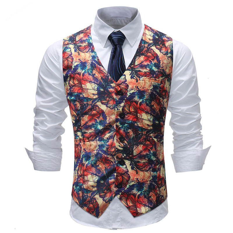 Men's Casual Men's Suit Vest Formal Wear Wedding